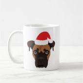 kerstboompuppy koffiemok (Links)
