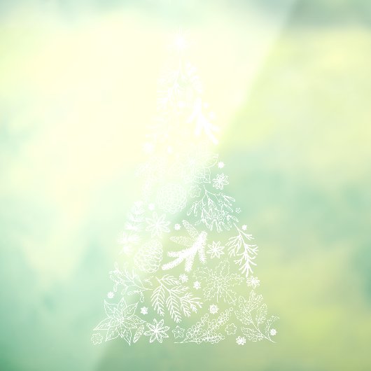 kerstboomramen decalen vinylvensterkoeling raamsticker (Vel 3)