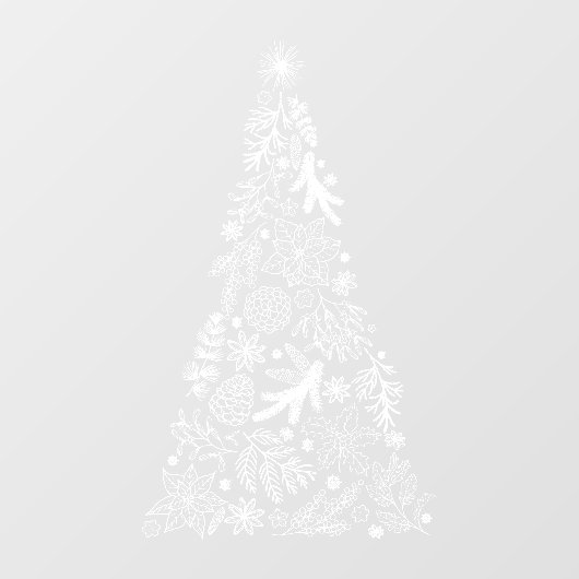 kerstboomramen decalen vinylvensterkoeling raamsticker (Vel)