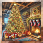 Kerstboomramen Raamsticker (Vel 2)