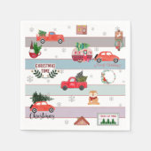 kerstboomraster servet (Voorkant)