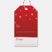 kerstboomrendiertje Snowman Cadeaulabel (Achterkant)