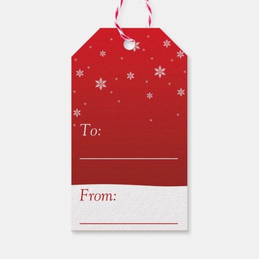 kerstboomrendiertje Snowman Cadeaulabel (Achterkant)