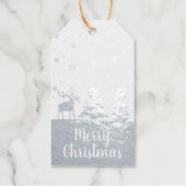 kerstboomrendiertje Snowman Cadeaulabels (Voorkant)