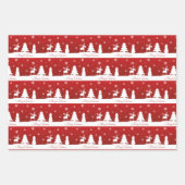 kerstboomrendiertje Snowman Inpakpapier Vel (Voorkant)