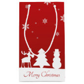 kerstboomrendiertje Snowman Klein Cadeauzakje (Achterkant)