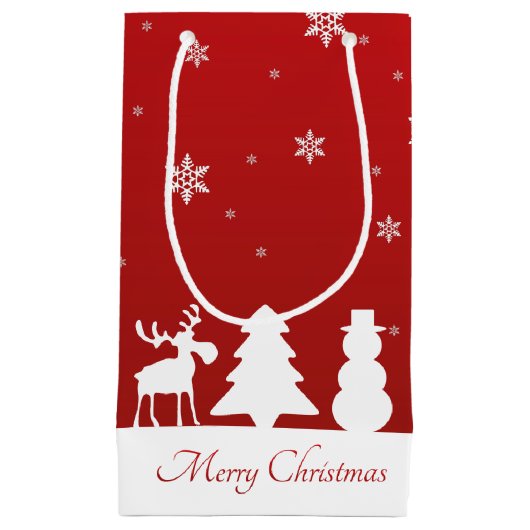 kerstboomrendiertje Snowman Klein Cadeauzakje (Voorkant)