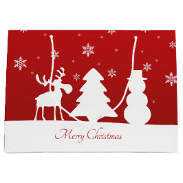 kerstboomrendiertje Snowman Large Cadeautasje