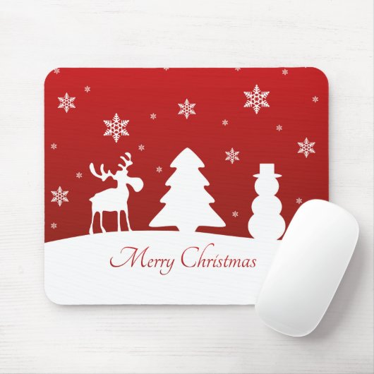 kerstboomrendiertje Snowman Muismat (Met muis)