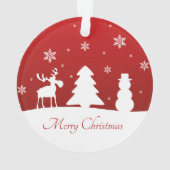 kerstboomrendiertje Snowman Ornament (achterkant)