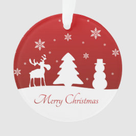 kerstboomrendiertje Snowman Ornament