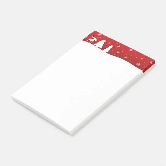 kerstboomrendiertje Snowman Post-it® Notes (Schuin)