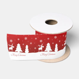 kerstboomrendiertje Snowman Satijnen Lint