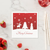 kerstboomrendiertje Snowman Servetten (Insitu)