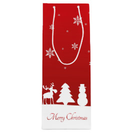 kerstboomrendiertje Snowman Wijn Cadeautas