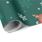 kerstboomrennen cadeaupapier (Rol Hoek)