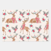 kerstboomrenrendieren inpakpapier vel (Voorkant 3)