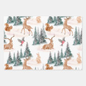 kerstboomrenrendieren inpakpapier vel (Voorkant)