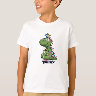 kerstboomrex naar shirt. t-shirt