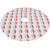 Kerstboomroer/kerstman Fleece Kerstboom Rok (Gekanteld)