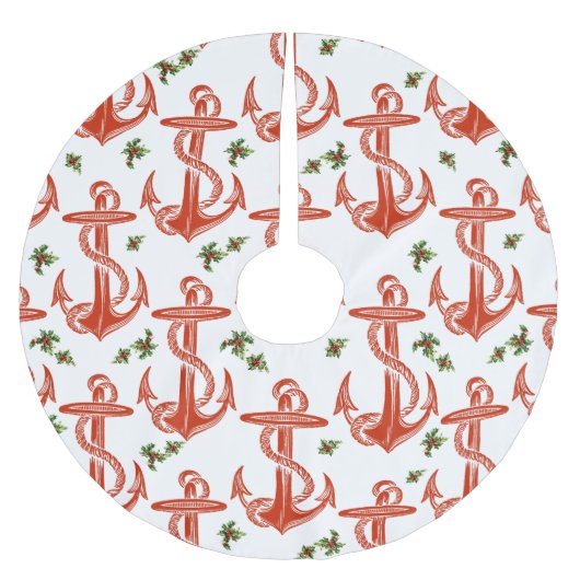  kerstboomrok Anchor Red Holly Kerstboom Rok (Voorkant)