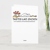 kerstboomrok feestdagen kaart (Achterkant)