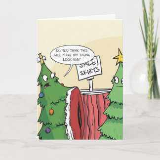 kerstboomrok feestdagen kaart