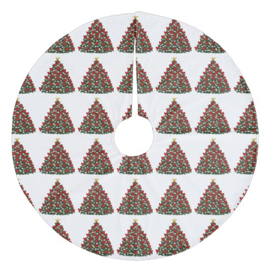 kerstboomrok fleece kerstboom rok (Voorkant)