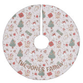 Kerstboomrok, gepersonaliseerde kerstboom kerstboom rok (Voorkant)