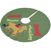 kerstboomrok~ Golden Retriever Kerstboom Rok (Gekanteld)