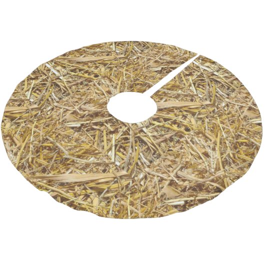 kerstboomrok - Hay Bale-afdrukken Kerstboom Rok (Gekanteld)