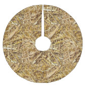 kerstboomrok - Hay Bale-afdrukken Kerstboom Rok (Voorkant)