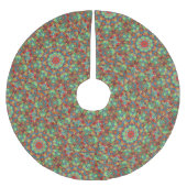 Kerstboomrok Kleurrijke Patchwork Quilt Star Kerstboom Rok (Voorkant)