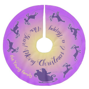 Kerstboomrok met de harnas van de kerstman kerstboom rok