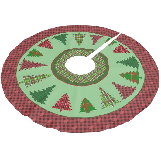 kerstboomrok met gepaarde bomen kerstboom rok (Gekanteld)