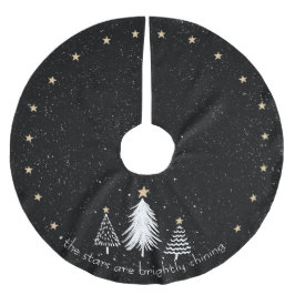 Kerstboomrok met gouden sterren kerstboom rok