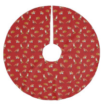 kerstboomrok met rode vossen