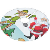 kerstboomrok Santa Golfing Kerstboom Rok (Gekanteld)