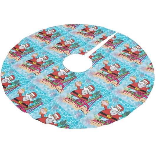 kerstboomrok Santa Kerstboom Rok (Gekanteld)