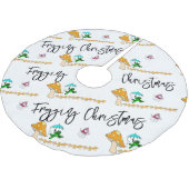 kerstboomrok Snowman Frogge paddenstoel Kerstboom Rok (Gekanteld)