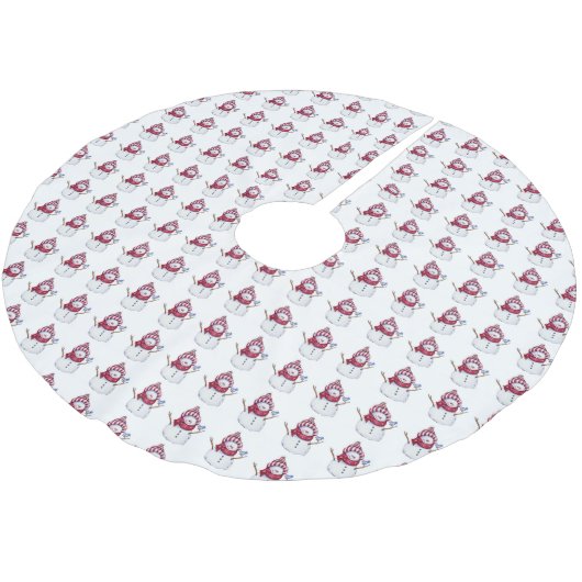 kerstboomrok Snowman Kerstboom Rok (Gekanteld)