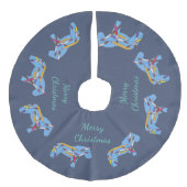 Kerstboomrok van kunstenaar imitatie linnen kerstboom rok (Voorkant)