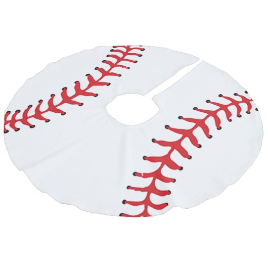 kerstboomrok voor honkbal imitatie linnen kerstboom kleed (Gekanteld)