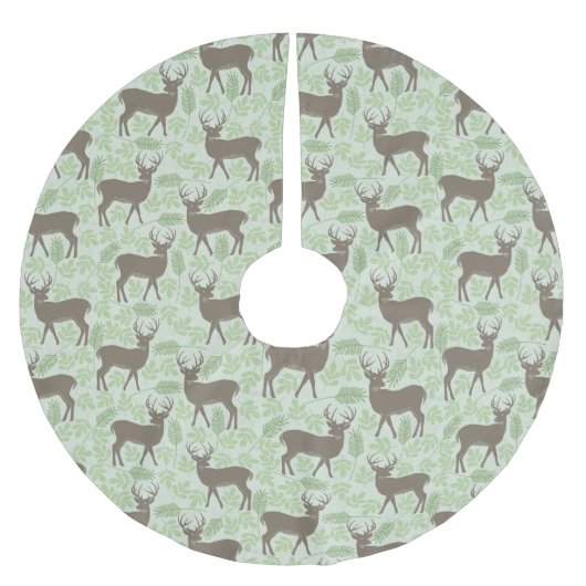 kerstboomrok - Woodland Deer Design Kerstboom Rok (Voorkant)