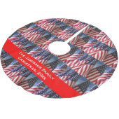 Kerstboomrokken, Amerikaanse vlaggen, speciaal gep Kerstboom Rok (Gekanteld)