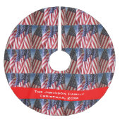 Kerstboomrokken, Amerikaanse vlaggen, speciaal gep Kerstboom Rok (Voorkant)