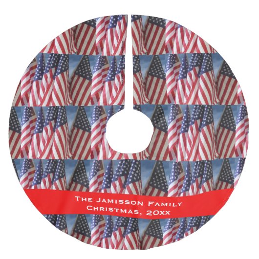 Kerstboomrokken, Amerikaanse vlaggen, speciaal gep Kerstboom Rok (Voorkant)
