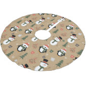kerstboomrokken en pinguïns kerstboom rok (Gekanteld)