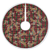 Kerstboomrokken — graadierrendiertje op schaal kerstboom rok (Voorkant)