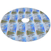 kerstboomrokken/kerstbomen fleece kerstboom rok (Gekanteld)